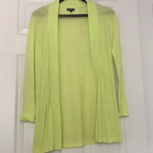 Neon green cardigan